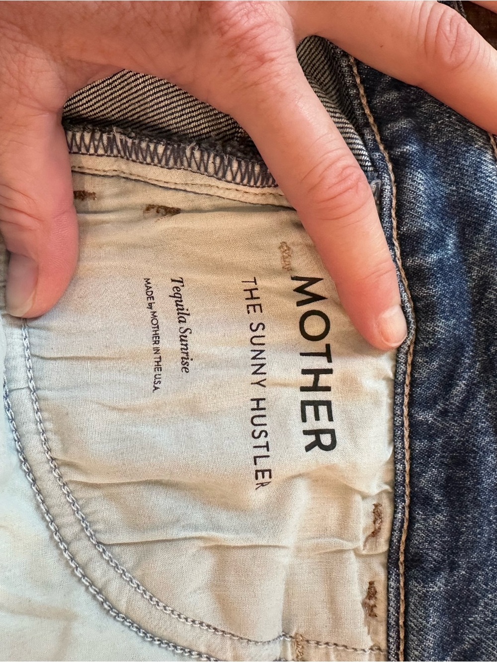 ☀️MOTHER The Sunny Hustler in Tequila Sunrise sz 27 ❤️ - Picture 7 of 16